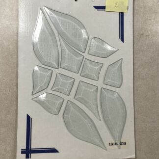 Glass Beveled Clear Cluster - H1310