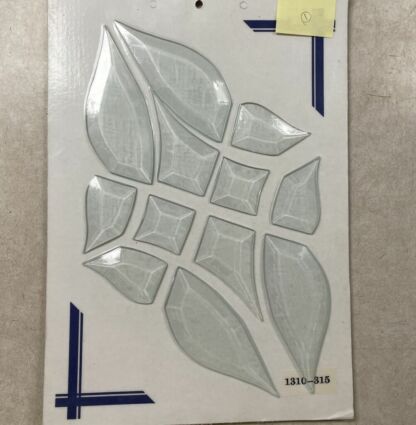 Glass Beveled Clear Cluster - H1310