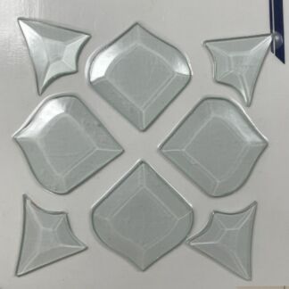 Glass Beveled Clear Cluster - H8500