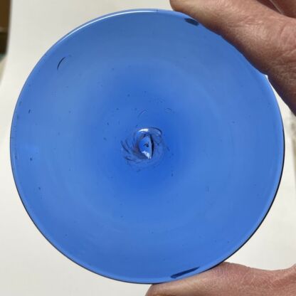 Handblown Glass Rondel 4" Light Blue #4659