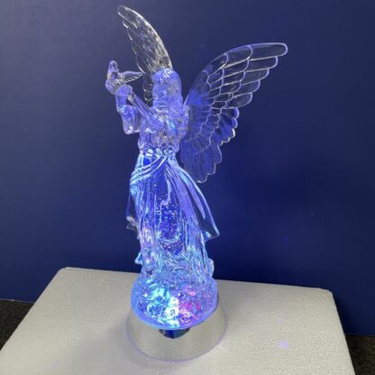 Lighted LED Shimmer Angel-G9230B Dove