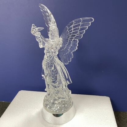 Lighted LED Shimmer Angel-G9230B Dove - Image 2
