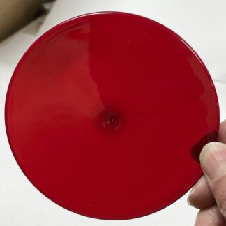 Handblown Glass Rondel 4" Red #4689