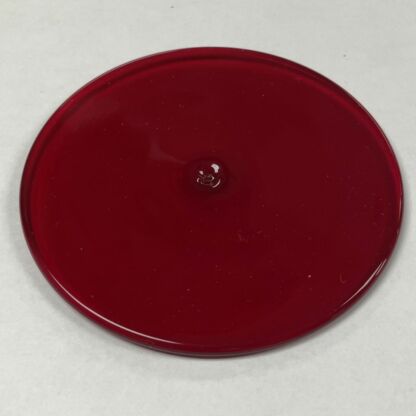 Handblown Glass Rondel 4" Red #4689 - Image 2