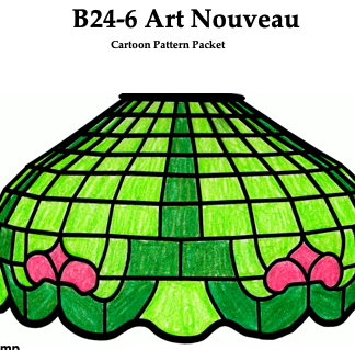 Worden B24-6 Art Nouveau Lamp Pattern