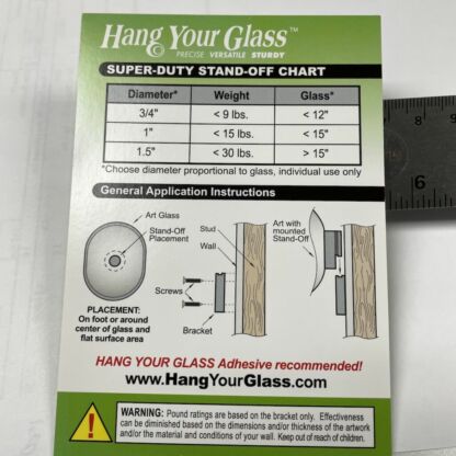 Hang Your Glass-Super-Duty Stand-Off #702-3 Polished - Image 2