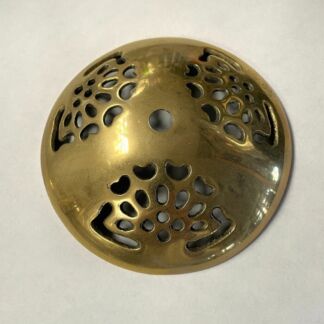 Cast Brass Lamp Vase Cap 5" Vented