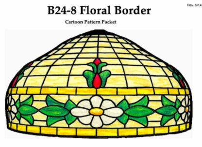 Worden B24-8 Floral Border Lamp Pattern