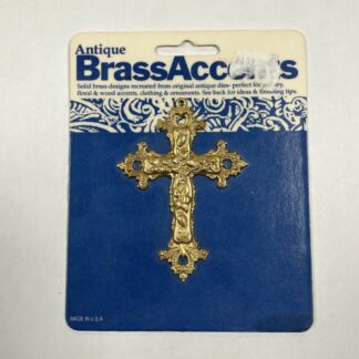 Brass 3-D Cross #B6001