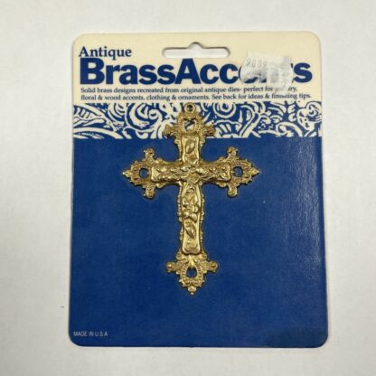 Brass 3-D Cross #B6001