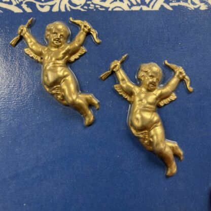Brass 3-D Cherubs #B6002 - Image 2