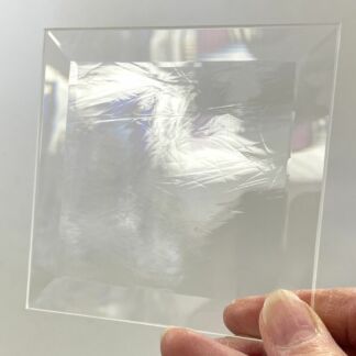 3" x 3" GNA Antique Clear Bevel Square