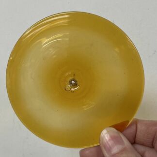 Handblown Glass Rondel 4" Medium Amber H3000