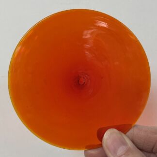 Handblown Glass Rondel 4" Orange H3000