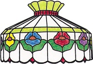 Worden P20-1 Stylized Pansy Lamp Pattern