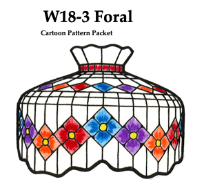 Worden W18-3 Floral  Lamp Pattern