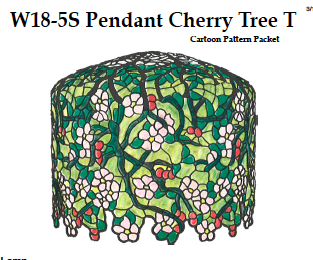 Worden W18-5 Pendant Cherry Tree Lamp Pattern