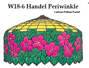 Worden W18-6 Handel Periwinkle Lamp Pattern