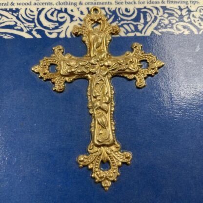 Brass 3-D Cross #B6001 - Image 2