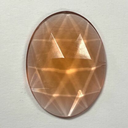 Faceted Oval 30mm x 40mm Jewel-331-08 Peach Seconds - Image 2