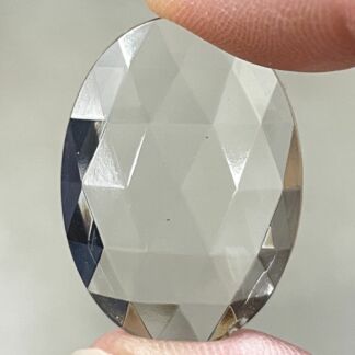 Faceted Oval 30mm x 40mm Jewel-331-01 Clear