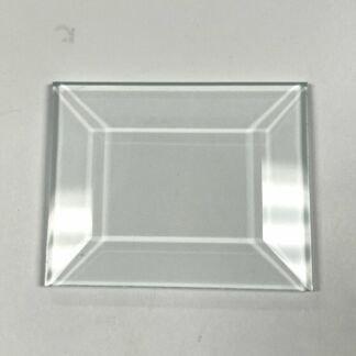 2" x 2 1/2" Clear Bevel Rectangle