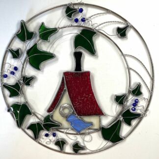 Pre-Cut Glass Kit- Birdhouse Round