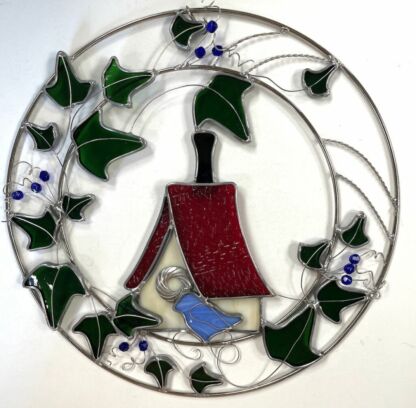 Pre-Cut Glass Kit- Birdhouse Round