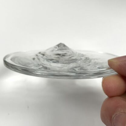 Handblown Glass Rondel 4" (100mm) Clear - CG100-01 - Image 2