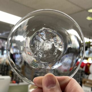 Handblown Glass Rondel 4" (100mm) Clear - CG100-01