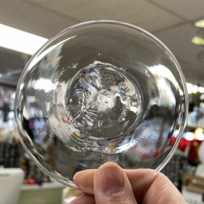 Handblown Glass Rondel 4" (100mm) Clear - CG100-01